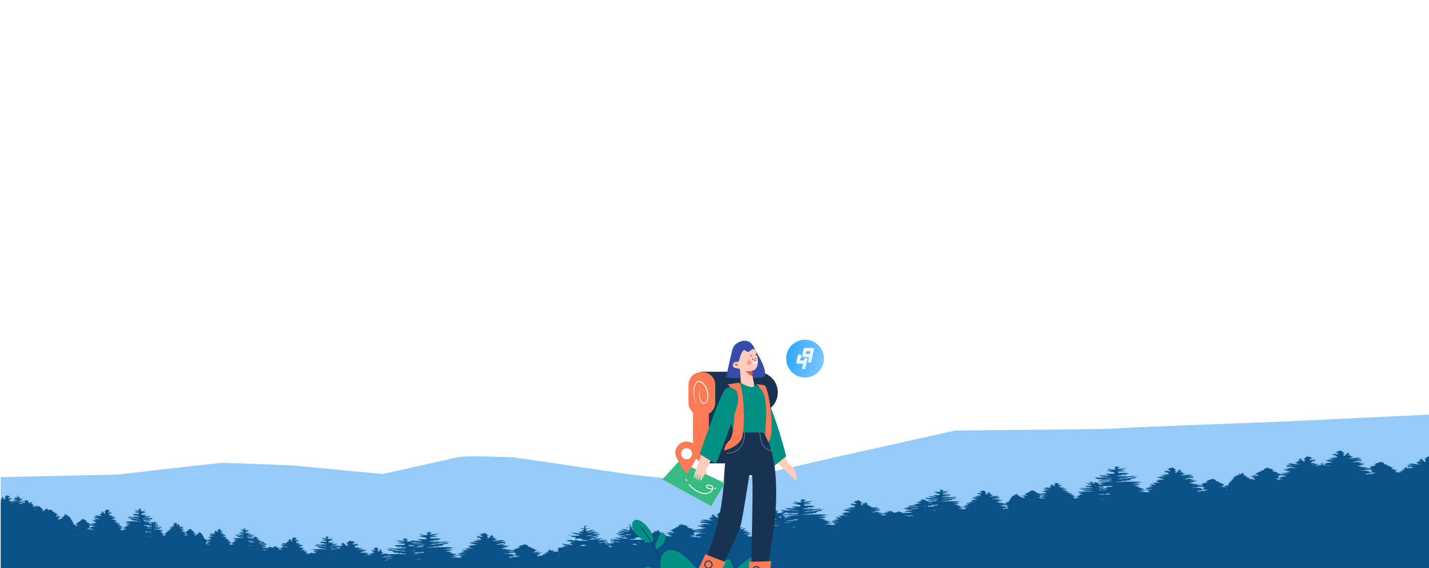 Mountain landscape background