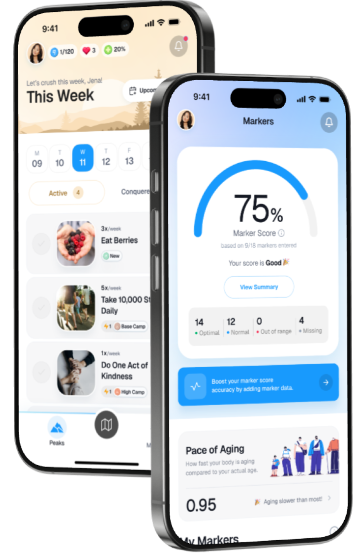 99Peaks App Interface